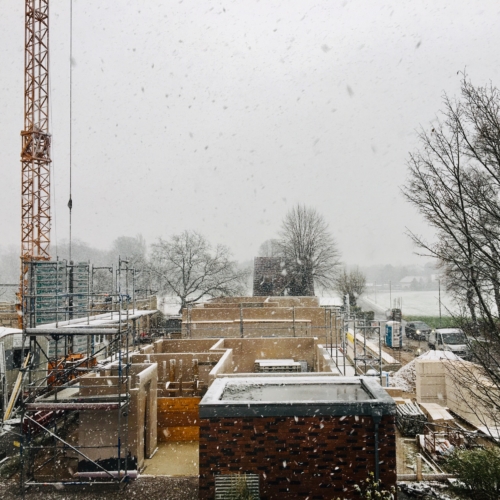 02.2020 | Winterliche Baulandschaft – Tagespflege Traar